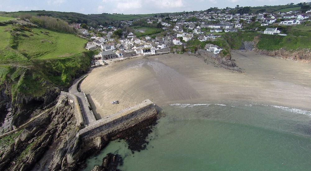 Aerial view of Gorran Haven taken with a drone by Tony Messenger