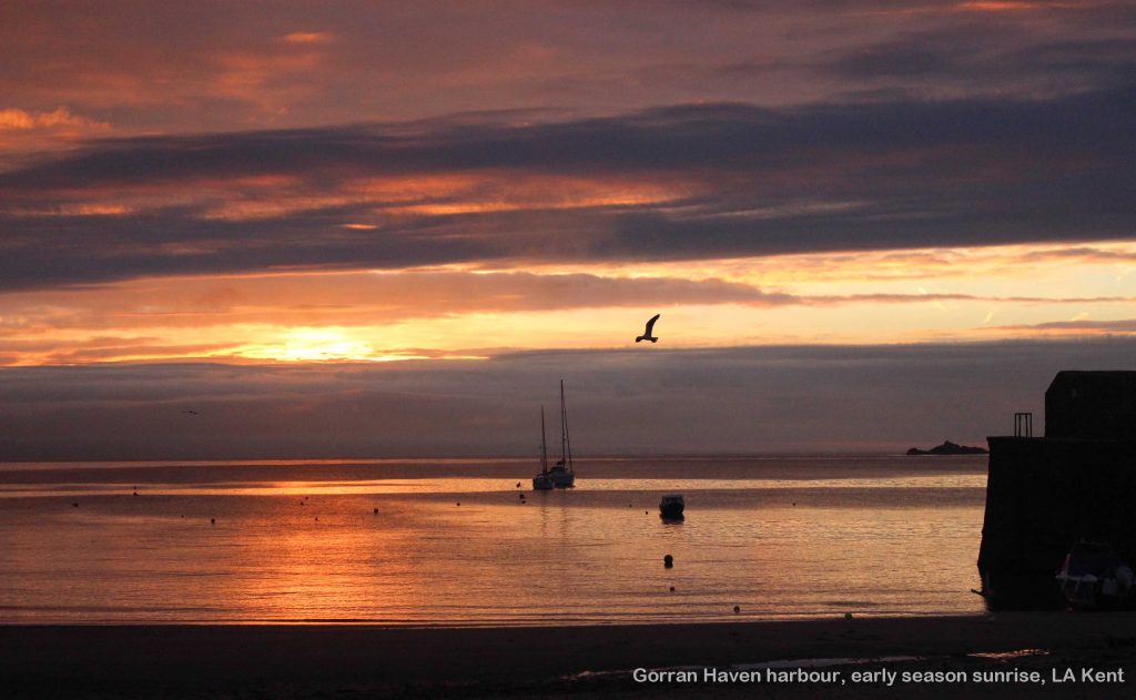 Gorran Haven sunrise Photograph copyright and courtesy of L.A. Kent