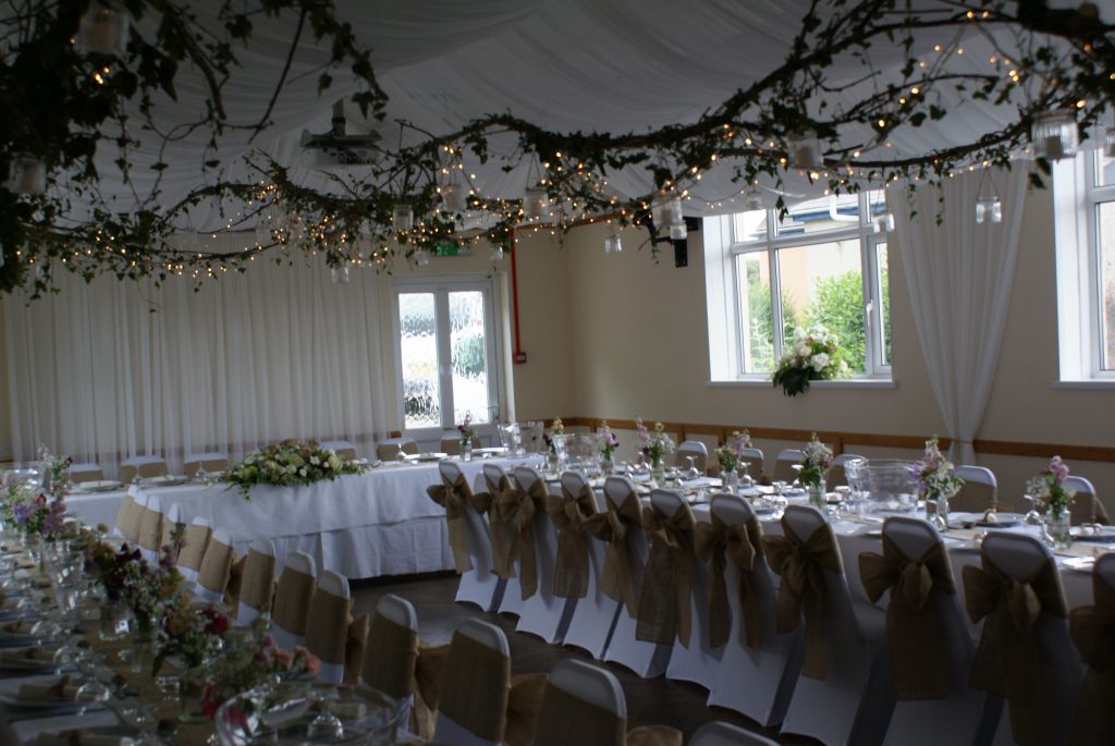 The Village Hall makes a wonderful venue for a wedding reception.